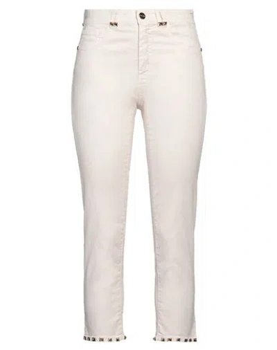 Angelo Marani Woman Jeans Light Pink Size 6 Cotton, Elastane In Pink