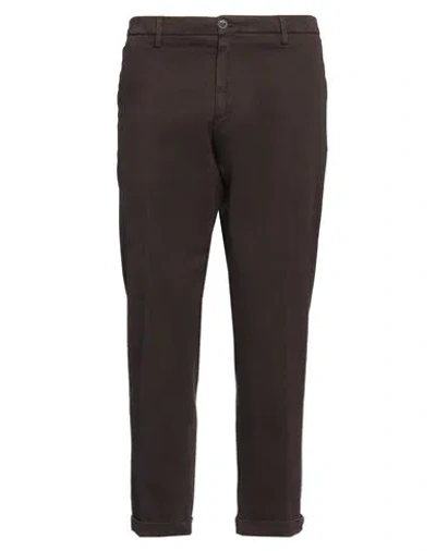 Liu •jo Man Man Pants Dark Brown Size 36 Cotton, Elastane In Brown