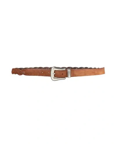 Eleventy Man Belt Cocoa Size 38 Leather In Brown
