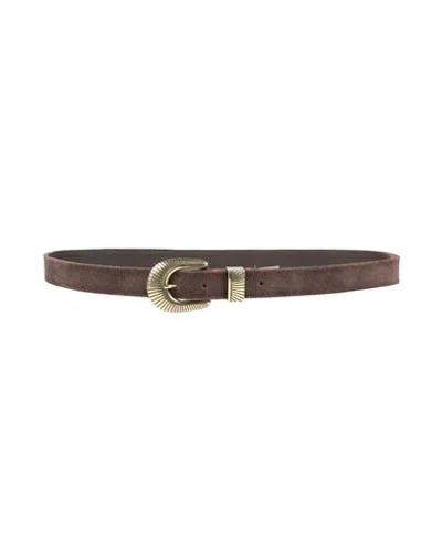 Eleventy Man Belt Dark Brown Size 38 Leather In Brown