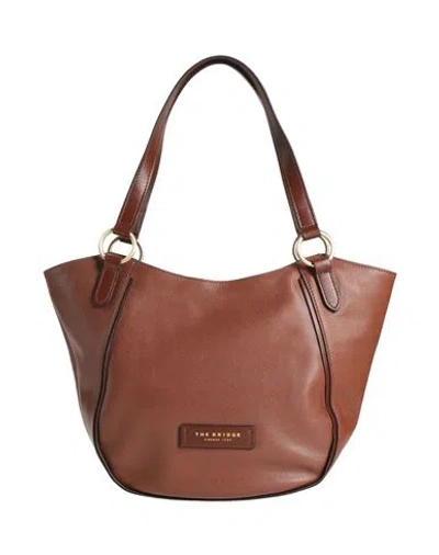 The Bridge Woman Shoulder Bag Cocoa Size - Leather In Brown