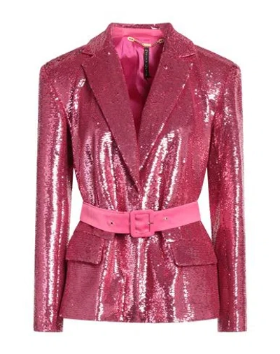 Manila Grace Woman Blazer Fuchsia Size 6 Polyester In Pink