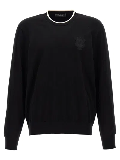 Shop Dolce & Gabbana Dg Sweater, Cardigans In Black