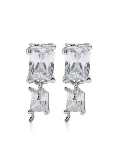 Maria Black Roppongi Drop Earring Silver In Silver