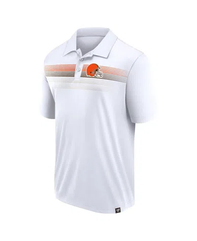 Fanatics Branded White Cleveland Browns Victory For Us Interlock Polo In White