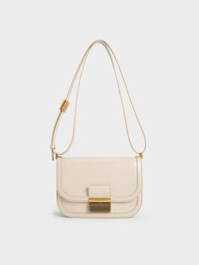 Charles & Keith - Charlot Bag In Oat