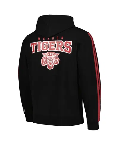 Fisll Black Morehouse Maroon Tigers Oversized Stripes Pullover Hoodie In Black