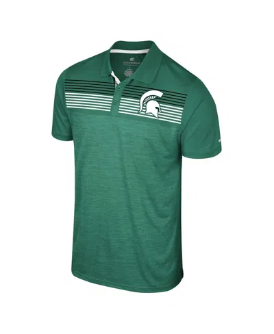 Colosseum Men's Green Michigan State Spartans Big Tall Langmore Polo In Green