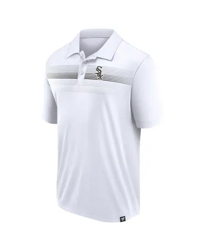 Fanatics Men's White Chicago White Sox Big Tall Victory For Us Interlock Polo Shirt In White,black