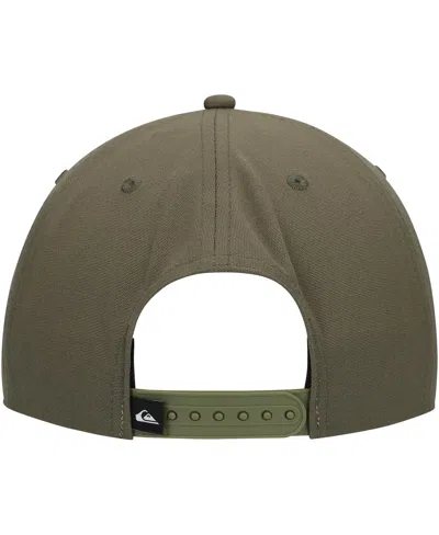 Quiksilver Men's Olive Dna Omni Snapback Hat In Olive