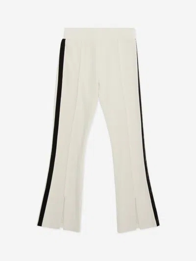Ea7 Emporio Armani Girls Logo Joggers In Beige