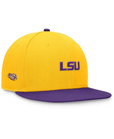 Top Of The World Men's Gold/purple Lsu Tigers Rally Two-tone Fitted Hat In Gold,purple