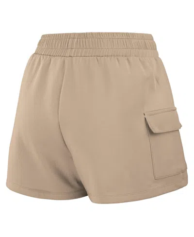 Wear By Erin Andrews Women's Tan Ohio State Buckeyes Neutral Shorts In Tan