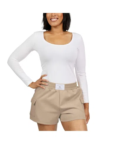 Wear By Erin Andrews Women's Tan Ohio State Buckeyes Neutral Shorts In Tan