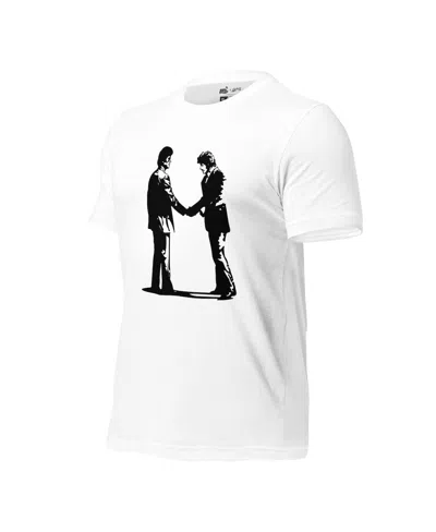 Section 119 Men's And Women's White Pink Floyd Wish You Were Here Handshake Tri-blend T-shirt In White