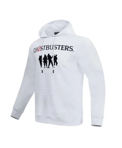 Freeze Max Men's And Women's White Ghostbusters I Ain't Afraid Of No Ghost Pullover Hoodie In White