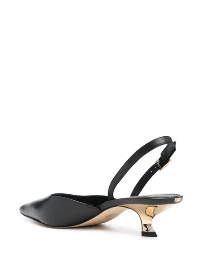 Michael Michael Kors 40mm Luna Slingback Pumps In 黑色