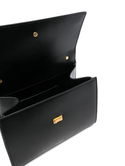 Jil Sander Leather Shoulder Bag In 黑色