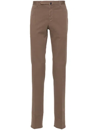 Incotex Skinny Trousers In 褐色