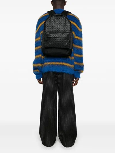 Bao Bao Issey Miyake Geometric-pattern Backpack In Black