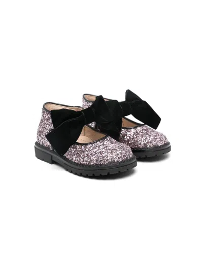 Florens Glitter Ballet Flats In 粉色