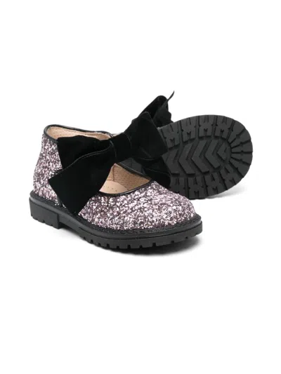 Florens Glitter Ballet Flats In 粉色
