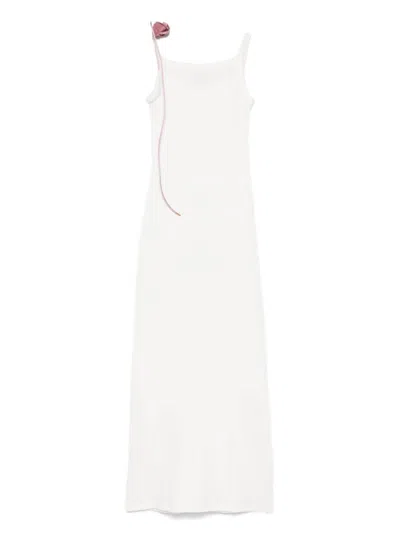 Seen Users Surrealist Maxi Dress In 白色