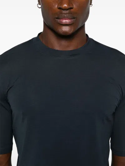 Malo Crew-neck T-shirt In 蓝色