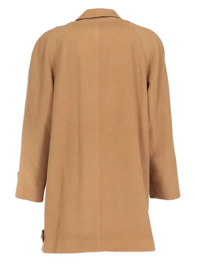 Pre-owned A.n.g.e.l.o. Vintage Cult 1980s  Single-breasted Coat In 褐色