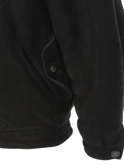 Pre-owned A.n.g.e.l.o. Vintage Cult 1980s  Suede Bomber Jacket In 黑色