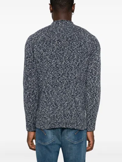 Drumohr Marl-knit Sweater In 蓝色