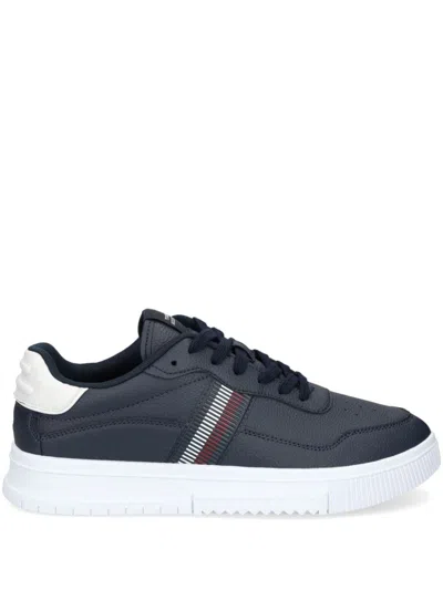 Shop Tommy Hilfiger Supercup Sneakers In 蓝色