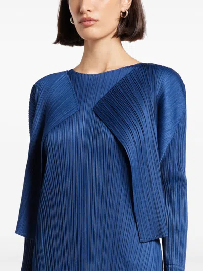 Shop Issey Miyake Monthly Colors: June Cardigan In 蓝色