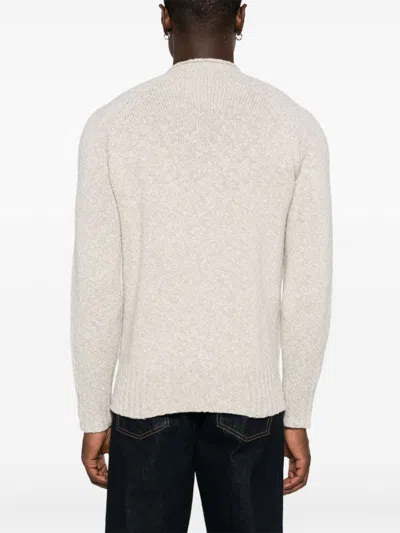 Drumohr Fine-knit Cashmere Sweatshirt In 中性色