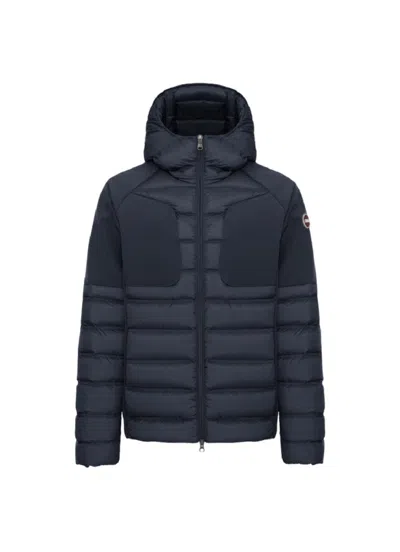 Colmar Originals Quilteed Fixed Hood Jacket In Blue