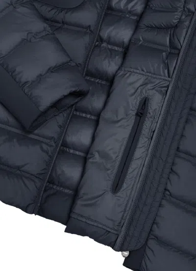 Colmar Originals Quilteed Fixed Hood Jacket In Blue