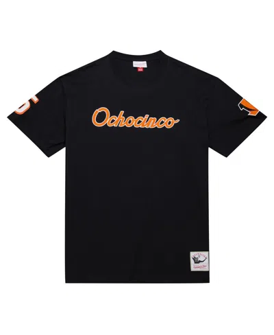 Mitchell & Ness Men's Chad Johnson Black Cincinnati Bengals Retired Player Nickname T-shirt In Black