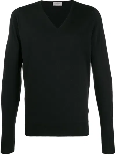 John Smedley Weatherby Cotton Sweater In Black