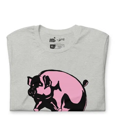 Section 119 Men's And Women's Gray Pink Floyd Animals Tri-blend T-shirt In Gray