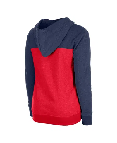 New Era Women's Navy Minnesota Twins Color Block Full-zip Hoodie Jacket In Navy
