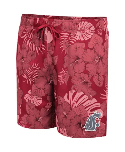Colosseum Crimson Washington State Cougars The Dude Swim Shorts In Crimson