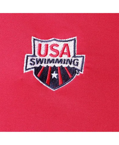 Columbia Men's Red Usa Swimming Swim Team Sand Save Polo Shirt In Red