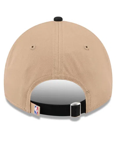 New Era Men's Tan/black Utah Jazz 2024 Nba Draft 9twenty Adjustable Hat In Tan Black