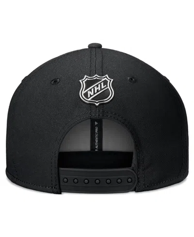 Fanatics Men's Black Boston Bruins Authentic Pro Training Camp Snapback Hat In Black
