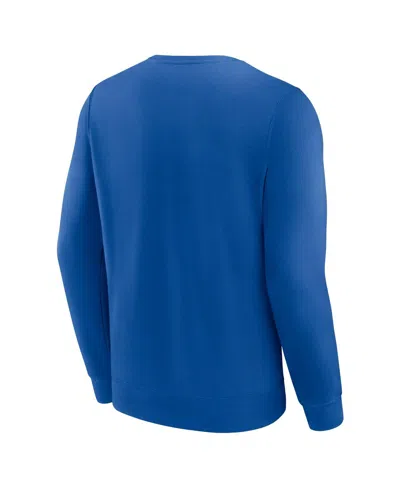 Fanatics Men's Royal New York Mets Focus Fleece Pullover Sweatshirt In Royal