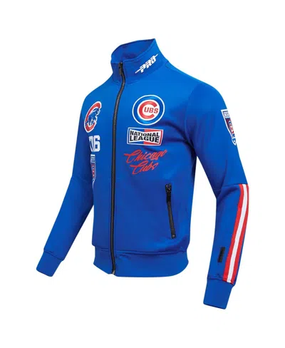 Pro Standard Royal Chicago Cubs Fast Lane Full-zip Track Jacket In Royal