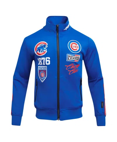 Pro Standard Royal Chicago Cubs Fast Lane Full-zip Track Jacket In Royal