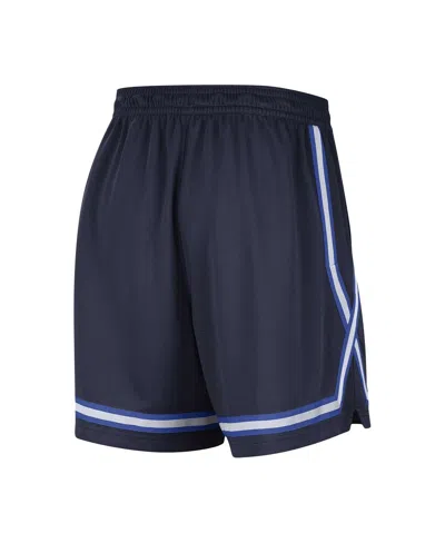 Nike Women's Navy Dallas Mavericks Sideline Fly Crossover Performance Shorts In Navy,royal