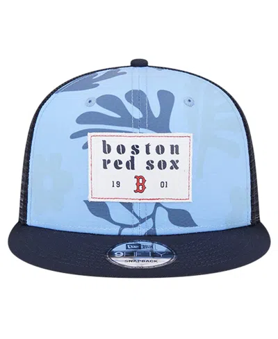 New Era Men's Navy Boston Red Sox Bikini Bottom Trucker 9fifty Snapback Hat In Navy