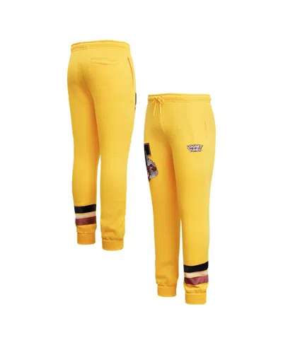 Freeze Max Men's Yellow Looney Tunes Taz Varsity Joggers In Yellow